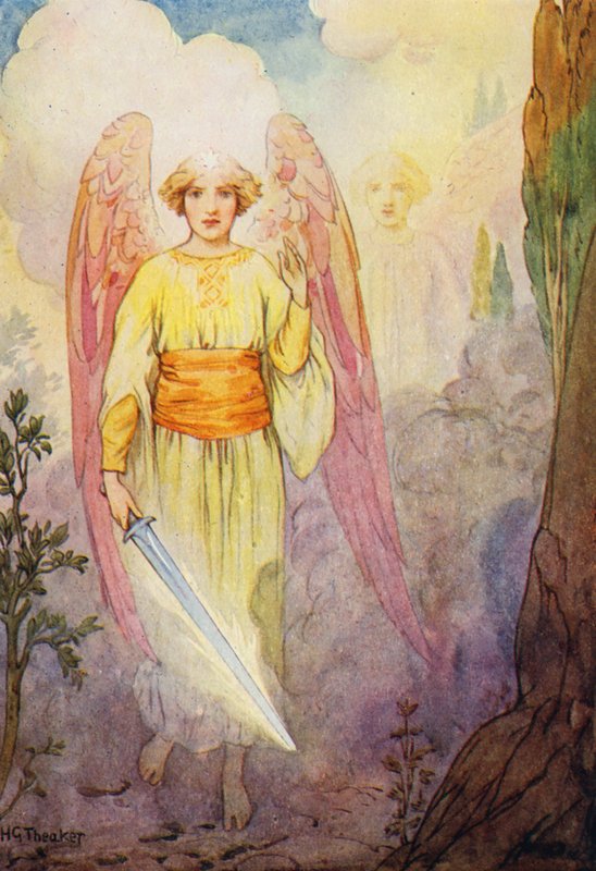 Der Engel mit dem flammenden Schwert von Harry George Theaker
