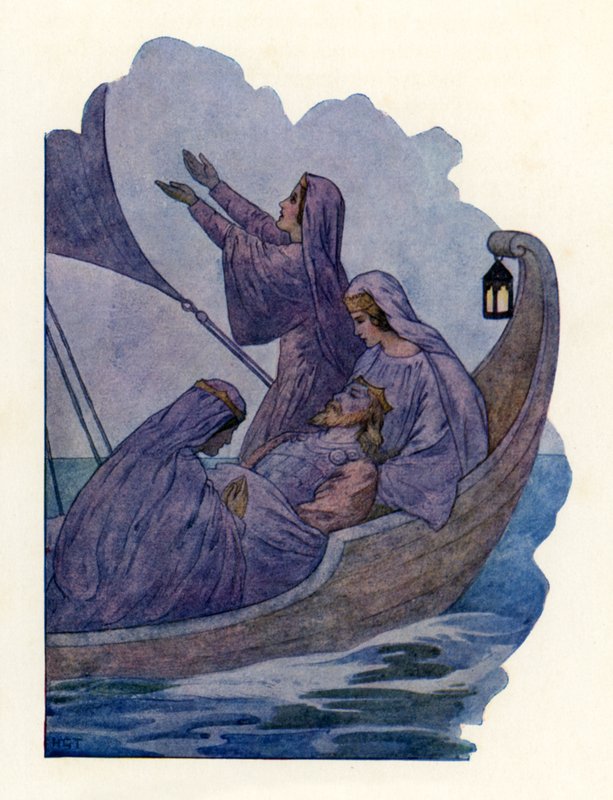 Der Tod von König Artus von Harry George Theaker