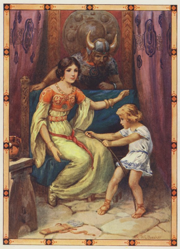 "Das Kind zeigte Anzeichen erstaunlicher Stärke", Der Tyrann der Inseln von Harry George Theaker