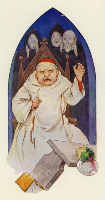 Sie sagen, dass Abt Hugo vor Wut tobte von Harry George Theaker