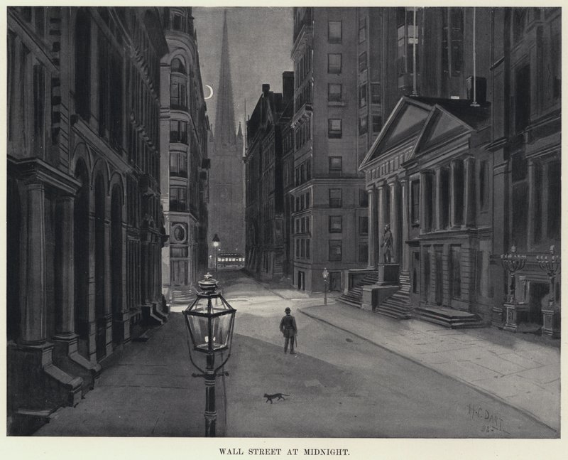 Wall Street um Mitternacht von Harry Grant Dart