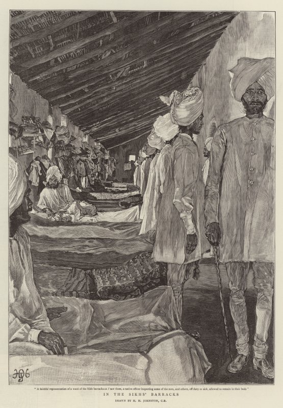 In den Kasernen der Sikhs von Harry Hamilton Johnston