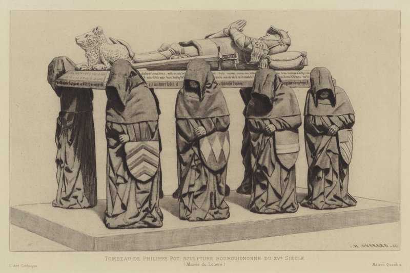 Grab von Philippe Pot, Großseneschall von Burgund, 15. Jahrhundert von Henri Charles Guérard