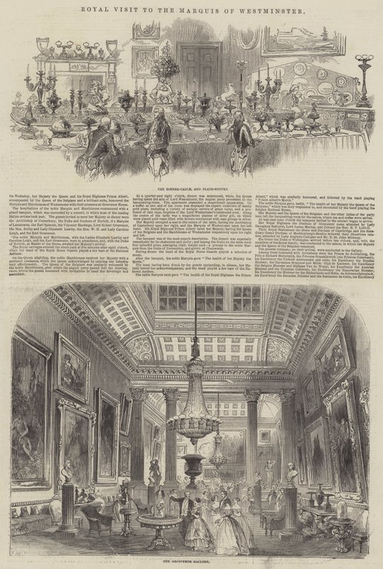 Königlicher Besuch beim Marquis von Westminster von Henry Anelay