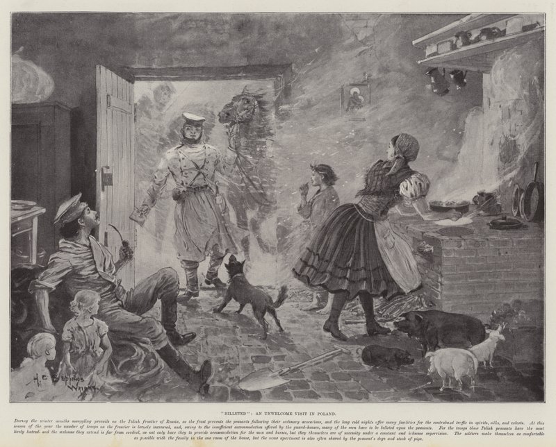 Einquartiert, ein unwillkommener Besuch in Polen von Henry Charles Seppings Wright