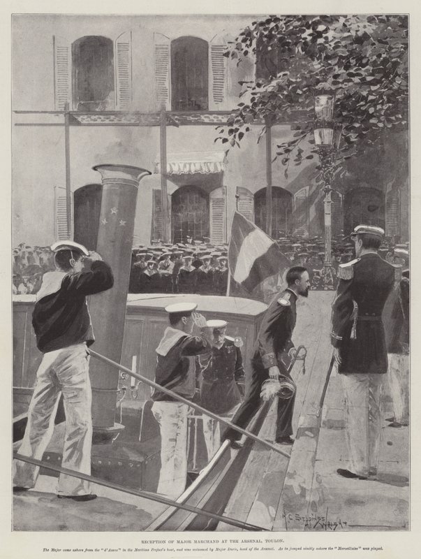 Empfang von Major Marchand im Arsenal, Toulon von Henry Charles Seppings Wright