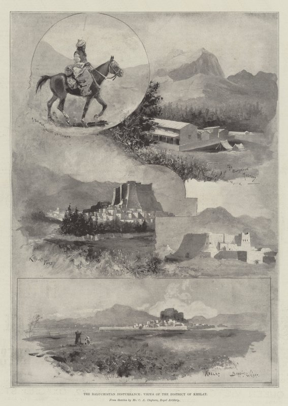 Die Baluchistan-Störung, Ansichten des Bezirks Khelat von Henry Charles Seppings Wright