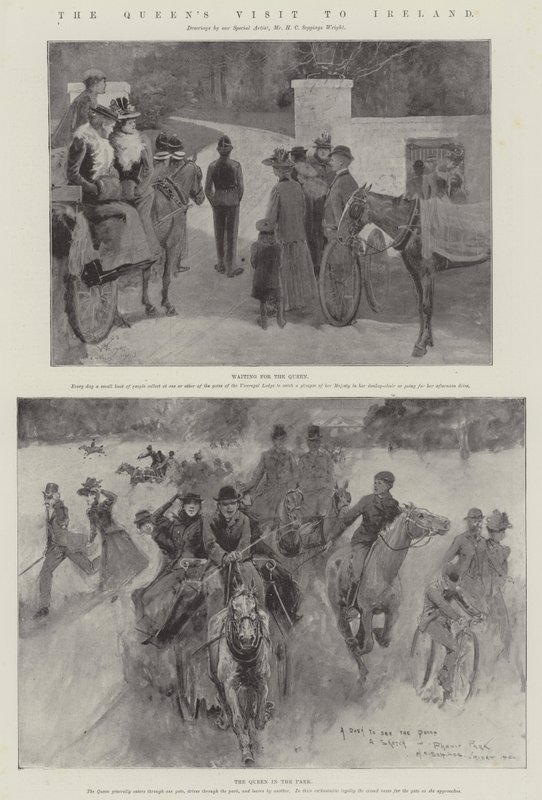 Der Besuch der Königin in Irland von Henry Charles Seppings Wright
