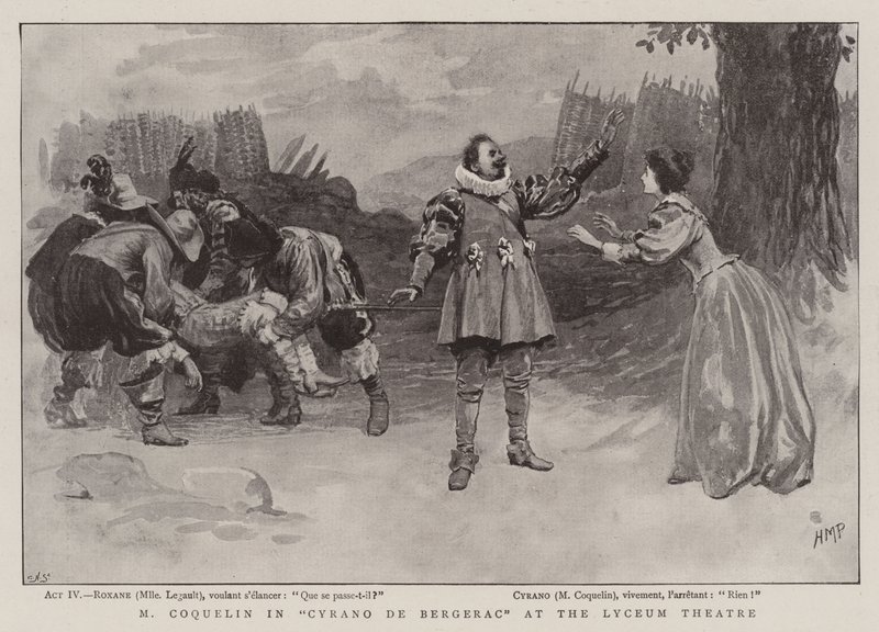 M Coquelin in Cyrano de Bergerac im Lyceum Theatre von Henry Marriott Paget
