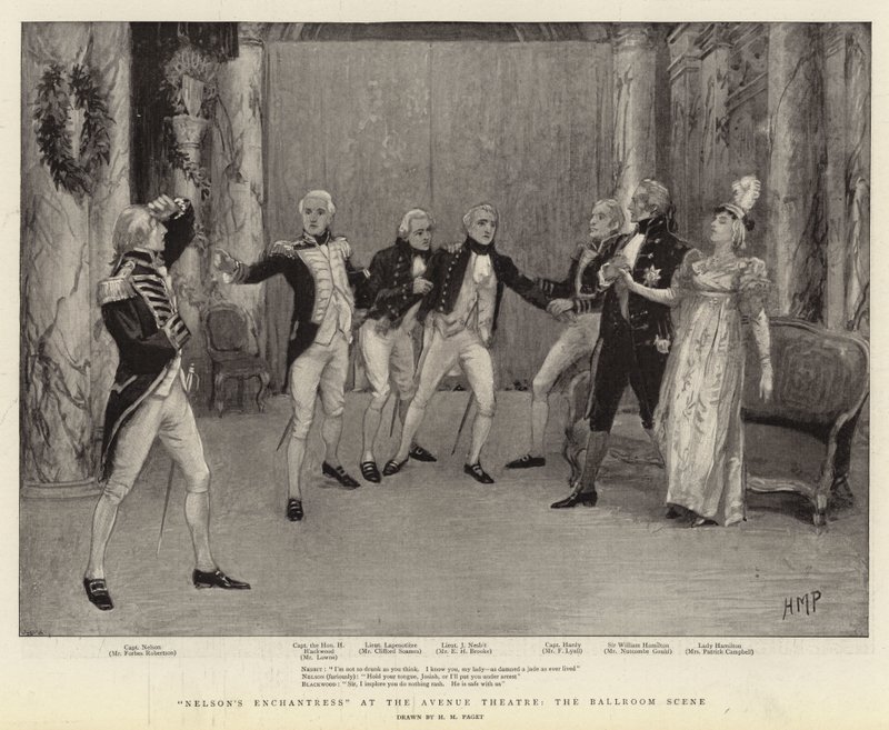 Nelsons Verzauberin im Avenue Theatre, die Ballszene von Henry Marriott Paget