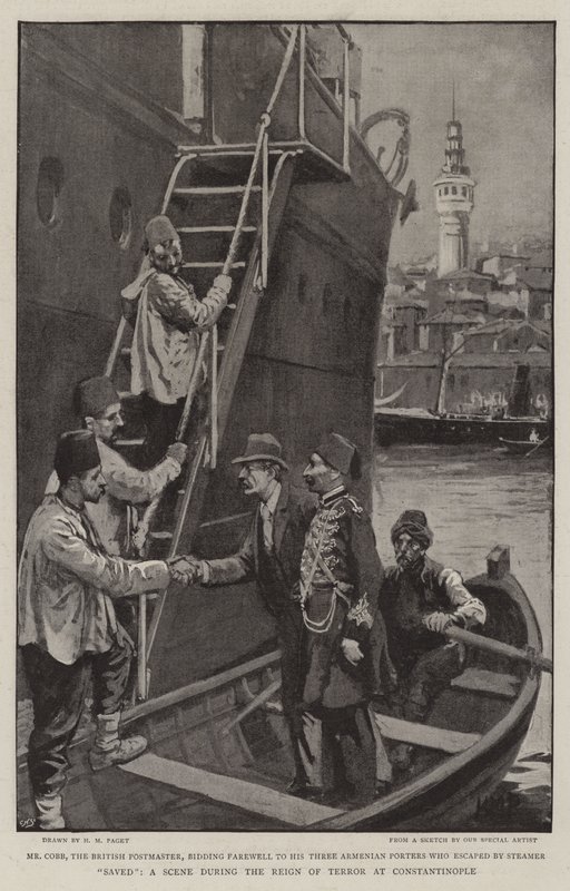 Gerettet, eine Szene während der Schreckensherrschaft in Konstantinopel von Henry Marriott Paget