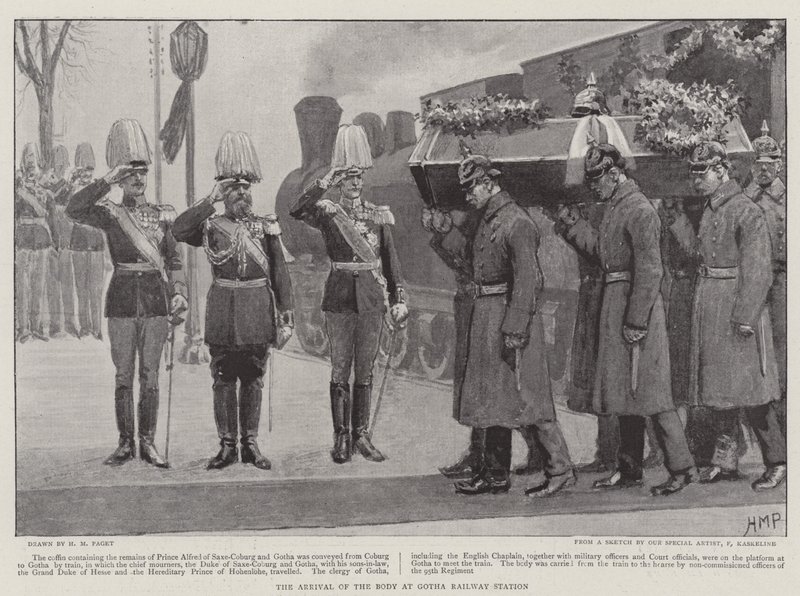 Der verstorbene Prinz Alfred von Sachsen-Coburg und Gotha von Henry Marriott Paget