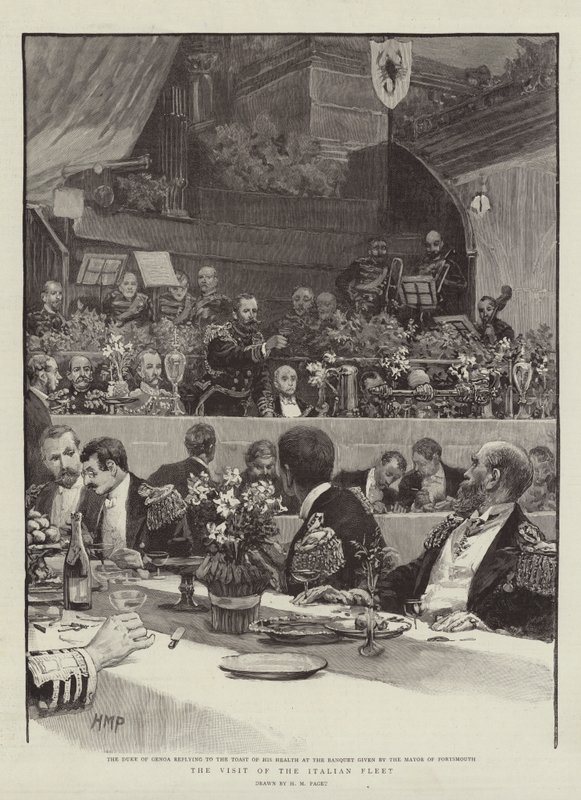 Der Besuch der italienischen Flotte von Henry Marriott Paget