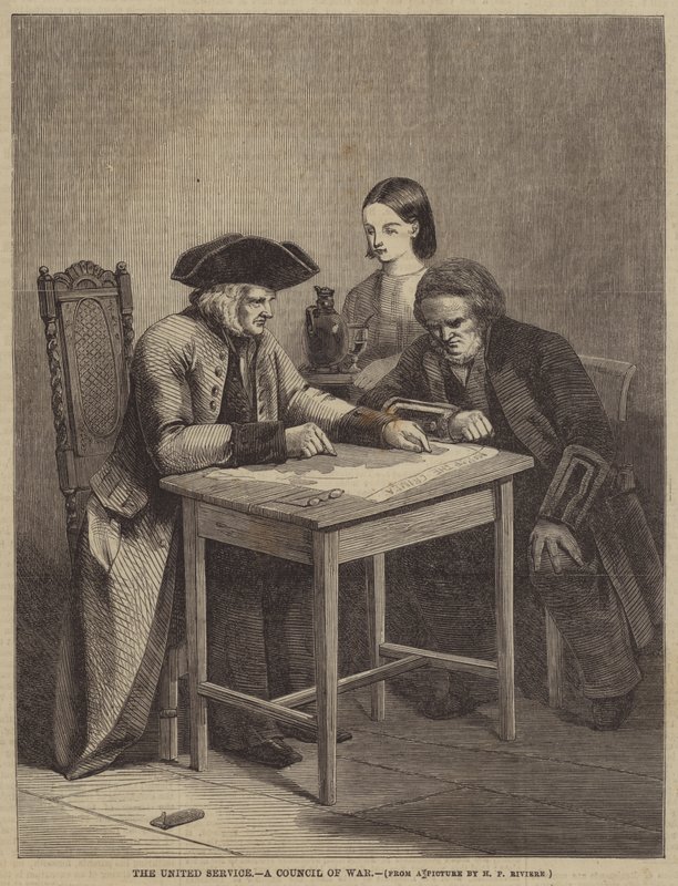 Der Vereinigte Dienst, ein Kriegsrat von Henry Parsons Riviere