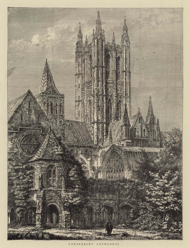 Kathedrale von Canterbury von Henry William Brewer