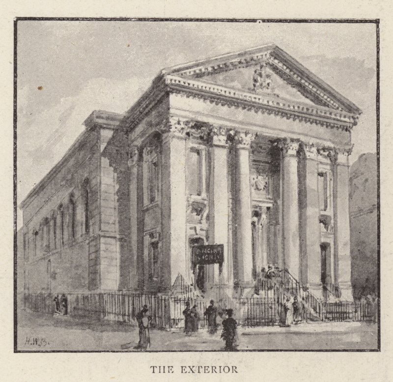 Die römisch-katholische Kirche St. Mary, Moorfields, City, die abgerissen werden soll von Henry William Brewer