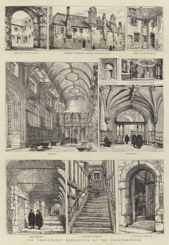 Die drohende Abriss des Charterhouse von Henry William Brewer