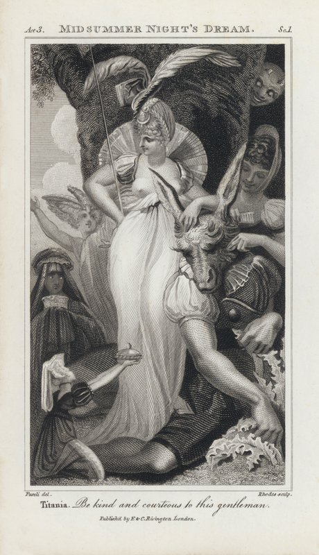 Illustration für Shakespeares Ein Sommernachtstraum von Henry  Fuseli