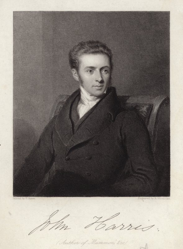 John Harris, englischer Geistlicher und Autor von Mammon oder Habsucht Die Sünde der christlichen Kirche (Gravur) von Henry (after) Room