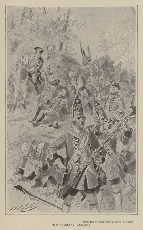 Das Massaker von Braddock von Henry Alexander Ogden