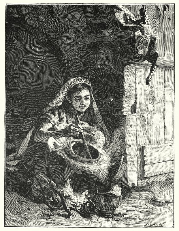 Ein siedender Topf oder Kessel (Lithografie) von Henry Andrew Harper