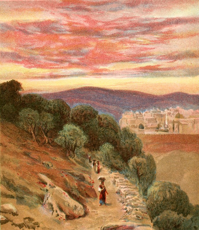 Ölberg und Jerusalem von Henry Andrew Harper