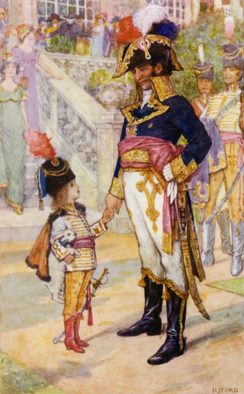 Neben dem weißen Kaninchen bewunderte Aurore sehr General Murat von Henry Justice Ford