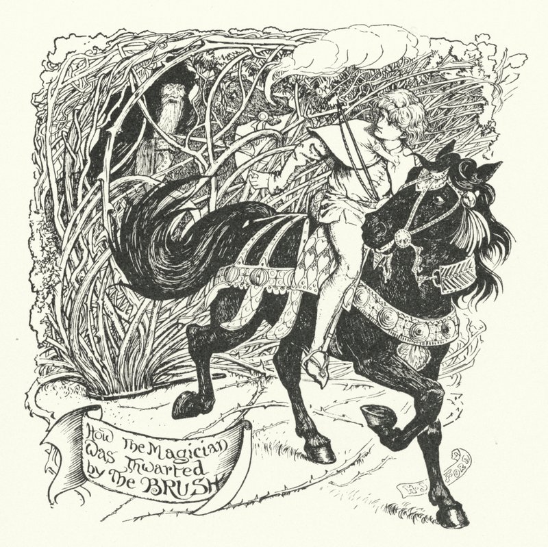 Wie der Magier durch den Pinsel vereitelt wurde (Gravur) von Henry Justice Ford