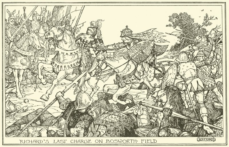 Richards letzter Angriff auf dem Bosworth-Feld von Henry Justice Ford