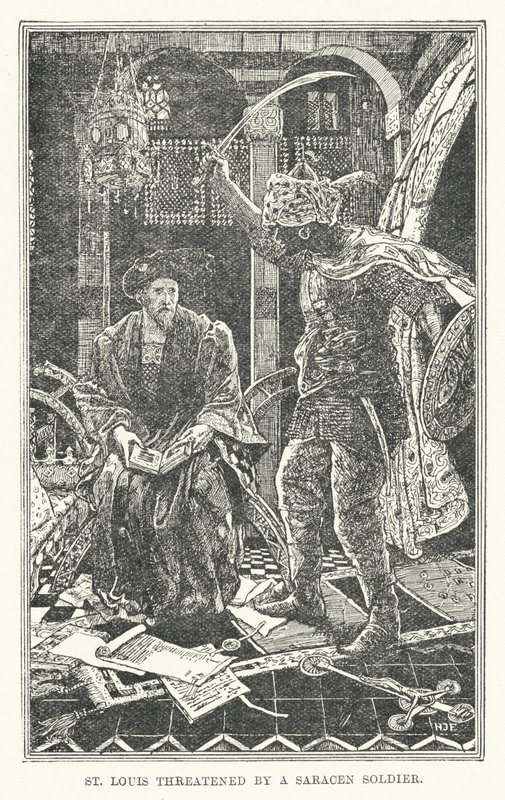 St. Louis wird von einem Sarazenenkrieger bedroht von Henry Justice Ford