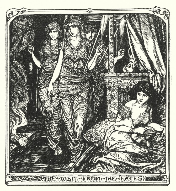 Der Besuch der Schicksalsgöttinnen von Henry Justice Ford