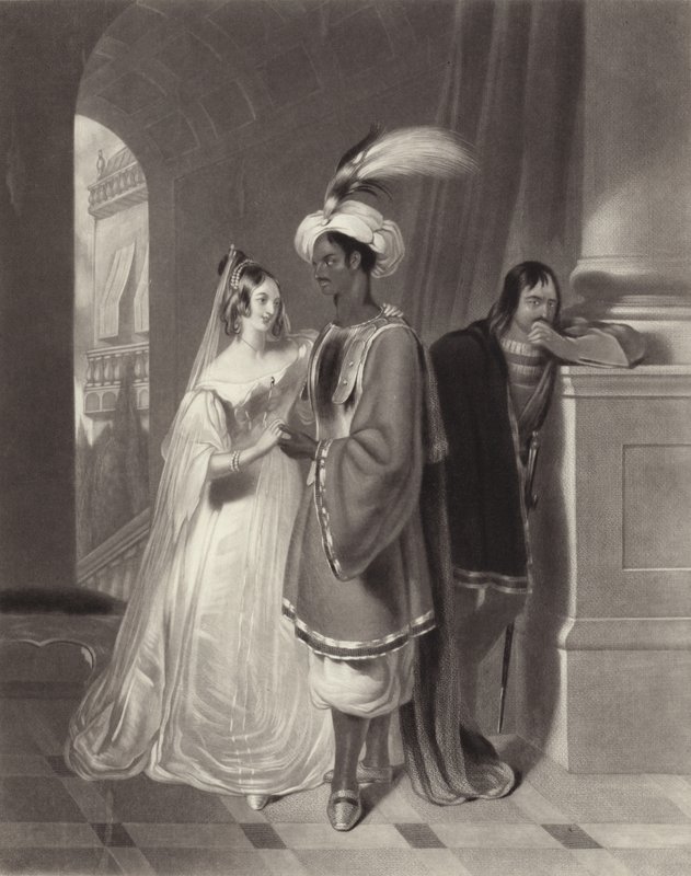 Othello und Desdemona von Henry Liverseege