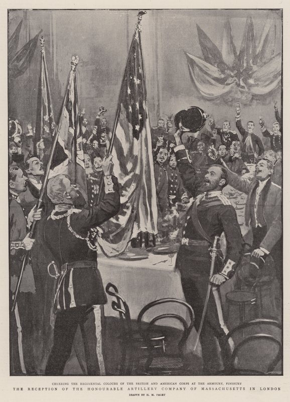Der Empfang der Honourable Artillery Company of Massachusetts in London von Henry Marriott Paget