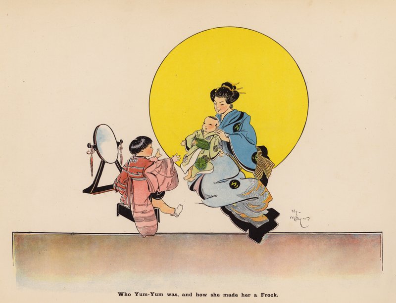 Illustration für Die Abenteuer einer japanischen Puppe von Henry Mayer