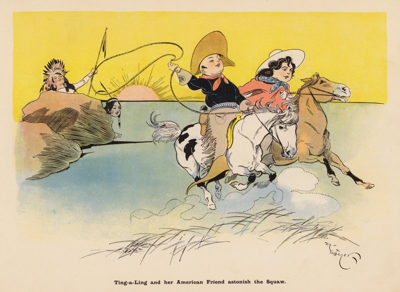 Illustration für Die Abenteuer einer japanischen Puppe von Henry Mayer