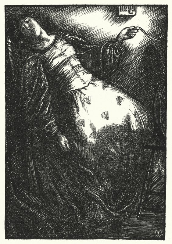 Matthew Arnold Gedicht: Der verlassene Meermann (Gravur) von Henry Ospovat