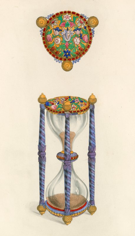 Eine Sanduhr, Mitte des 17. Jahrhunderts von Henry Shaw