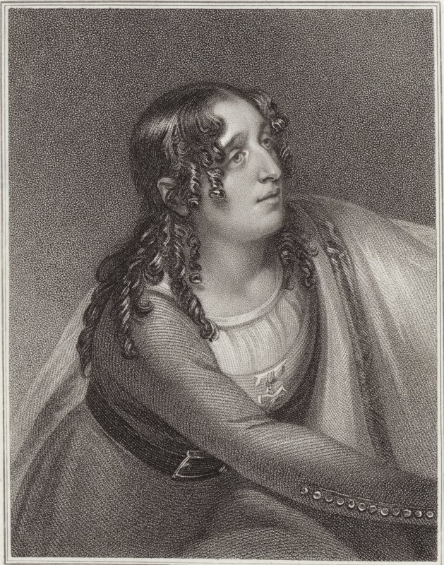 Miss Duncan in der Rolle der Florence in The Curfew von Henry Singleton