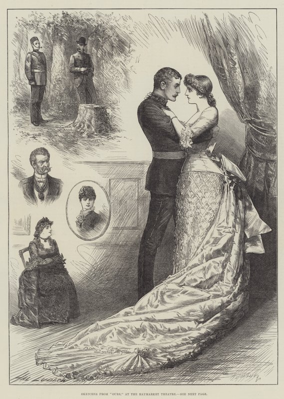 Skizzen von Ours, im Haymarket Theatre von Henry Stephen Ludlow