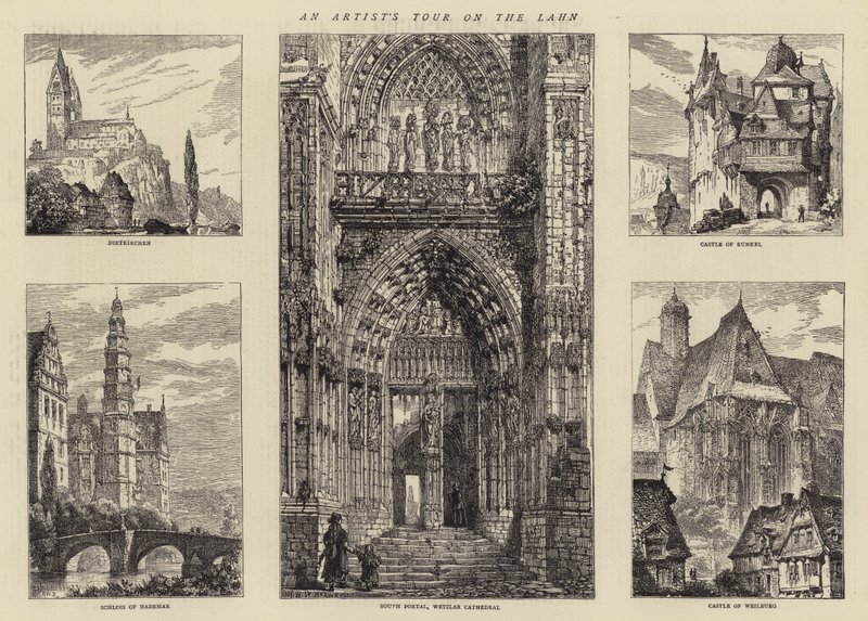 Eine Künstlerreise an der Lahn von Henry William Brewer