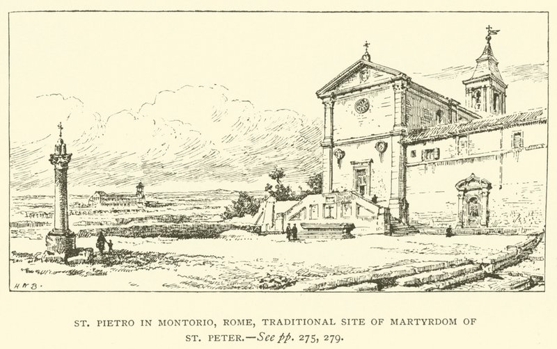 St. Pietro in Montorio, Rom, traditioneller Ort des Martyriums von St. Peter von Henry William Brewer