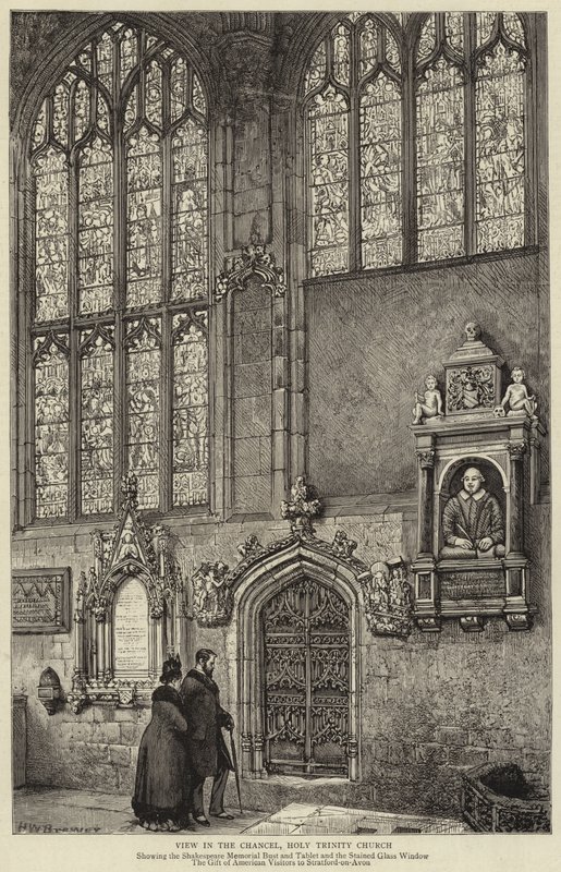 Ansicht im Chor, Heilige Dreifaltigkeitskirche von Henry William Brewer
