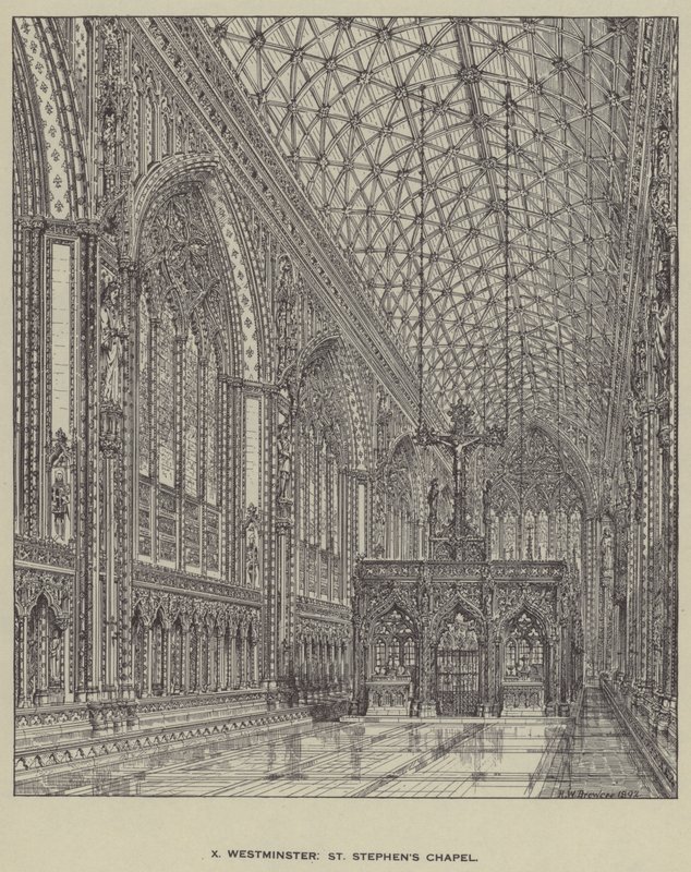 Westminster, St. Stephans Kapelle von Henry William Brewer