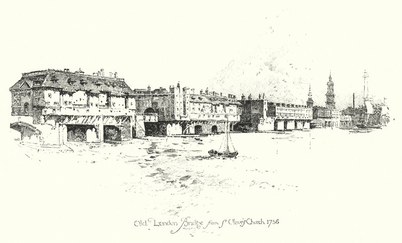 Alte London Bridge, von der St. Olave
