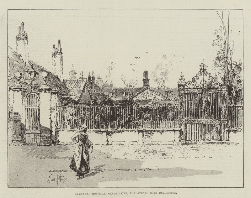 Emmanuel Hospital, Westminster, von Abriss bedroht von Herbert Railton