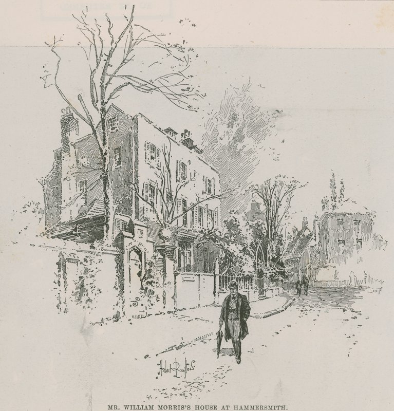Das Haus von William Morris in Hammersmith von Herbert Railton