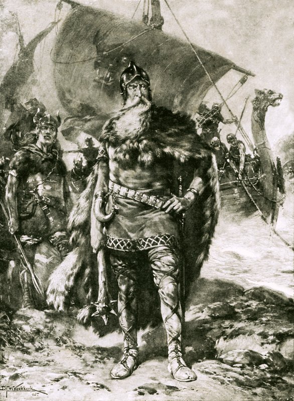 Ein großer Wikinger, Illustration aus der Serie 