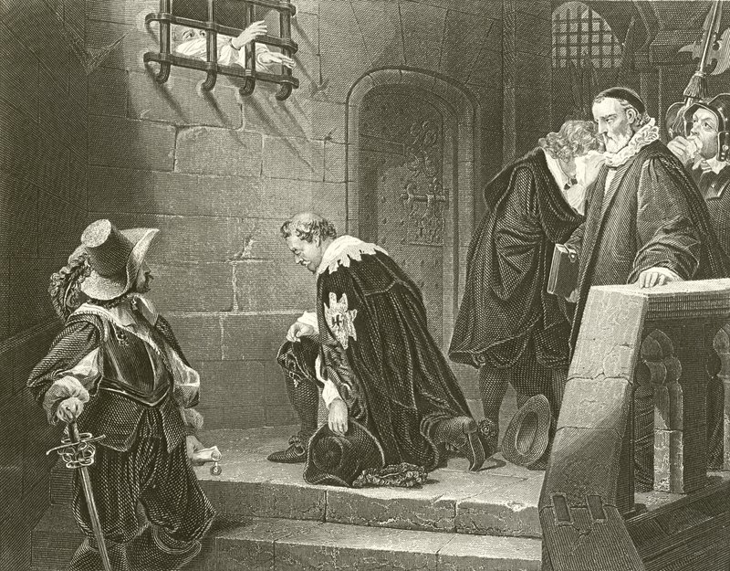 Der Earl of Strafford geht zur Hinrichtung von Hippolyte Delaroche