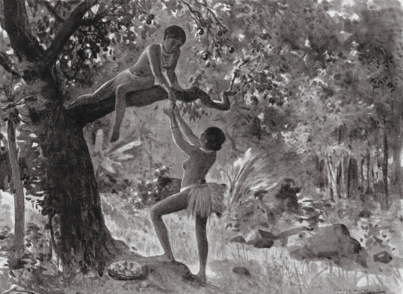 Der frühe Morgen des Lebens, Das tägliche Brot (Lithografie) von Horace van Ruith