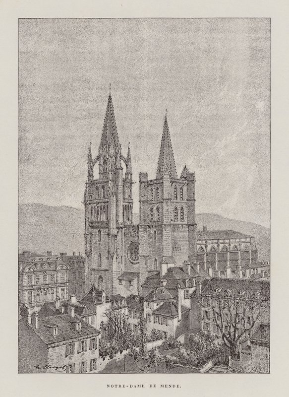 Notre-Dame De Mende von Hubert Clerget